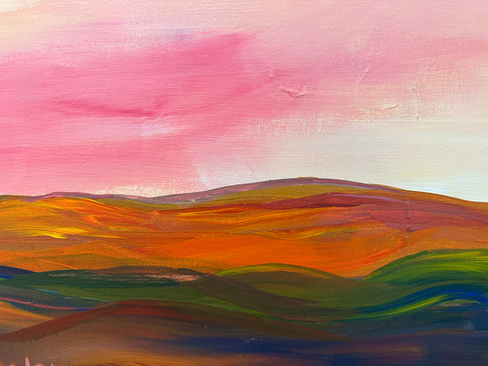 High Desert Morning by JoAnn Golenia |   Closeup View of Artwork 