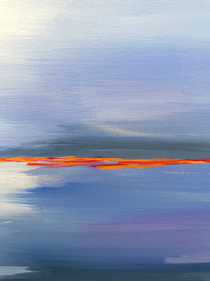 Quiet Waters by JoAnn Golenia |  Closeup View of Artwork 