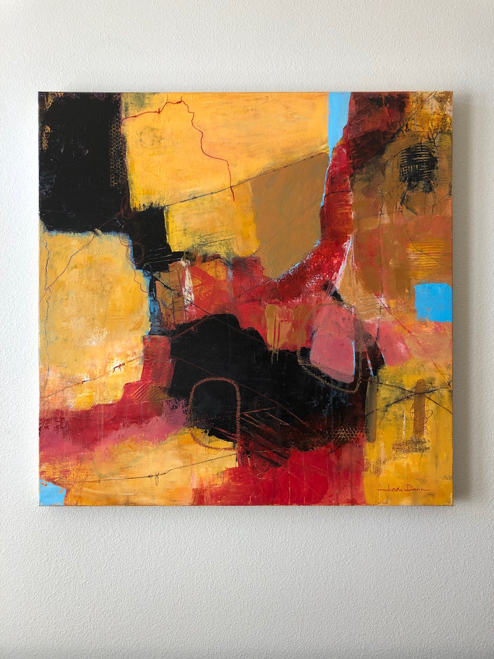 A Walk Among the Boulders by Jodi Dann |  Context View of Artwork 