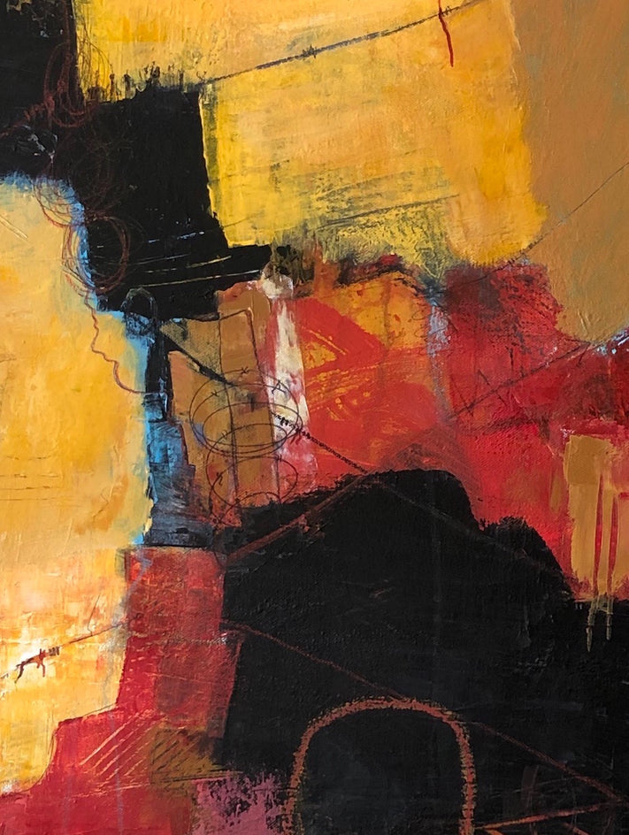 A Walk Among the Boulders by Jodi Dann |  Closeup View of Artwork 