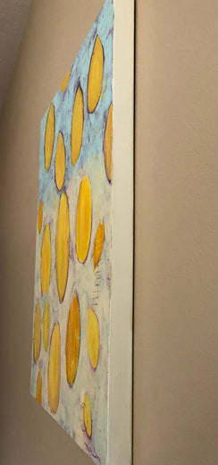 Lemon Drops by Jodi Dann |  Side View of Artwork 