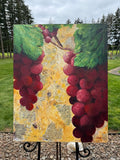 Original art for sale at UGallery.com | Pinot Noir by Jodi Dann | $1,125 | mixed media artwork | 30' h x 24' w | thumbnail 3