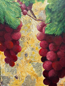 mixed media artwork by Jodi Dann titled Pinot Noir