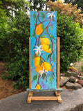 Original art for sale at UGallery.com | Plump and Juicy by Jodi Dann | $575 | mixed media artwork | 24' h x 8' w | thumbnail 3