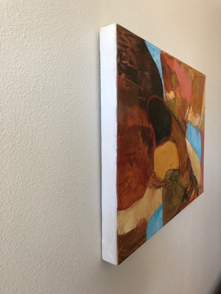 Spelunking by Jodi Dann |  Side View of Artwork 