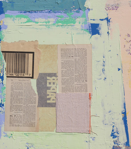 Composition with Paper by Joey Korom |   Closeup View of Artwork 