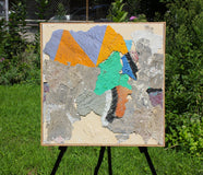 Original art for sale at UGallery.com | Conversation 2 by Joey Korom | $850 | mixed media artwork | 20' h x 20' w | thumbnail 2