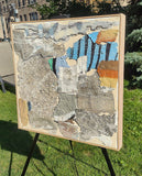 Original art for sale at UGallery.com | Conversation 6 by Joey Korom | $850 | mixed media artwork | 20' h x 20' w | thumbnail 2