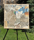 Original art for sale at UGallery.com | Conversation 6 by Joey Korom | $850 | mixed media artwork | 20' h x 20' w | thumbnail 3