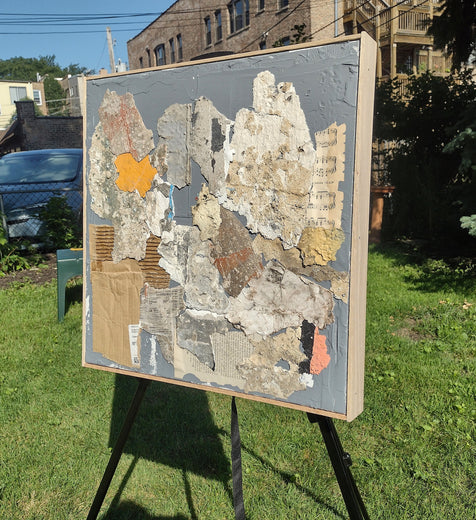 Conversation 7 by Joey Korom |  Side View of Artwork 