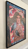 Original art for sale at UGallery.com | Sunset with Pygmy Owls by Johansen Newman | $9,500 | acrylic painting | 49.5' h x 37.5' w | thumbnail 2