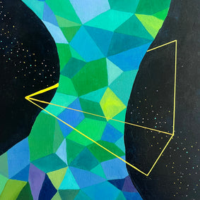 acrylic painting by John Gardner titled Channel
