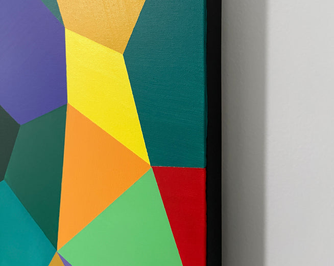 House on the Hill by John Gardner |  Side View of Artwork 
