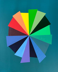 acrylic painting by John Gardner titled Pinwheel (2)
