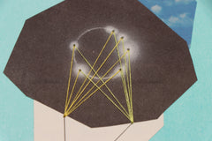 Original art for sale at UGallery.com | Eclipse by John Gardner | $375 | mixed media artwork | 10' h x 10' w | thumbnail 4