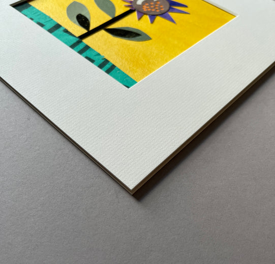 Iris by John Gardner |  Side View of Artwork 