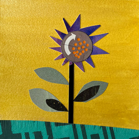 Original art for sale at UGallery.com | Iris by John Gardner | $250 | mixed media artwork | 10' h x 10' w