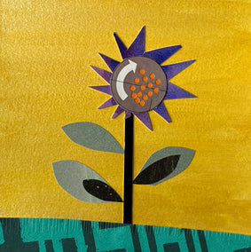 mixed media artwork by John Gardner titled Iris