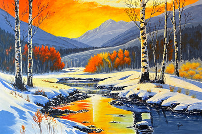 A Winter Sunset by John Jaster | Artwork Main Image