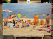 Original art for sale at UGallery.com | Beach Party by John Jaster | $1,300 | acrylic painting | 24' h x 36' w | thumbnail 3