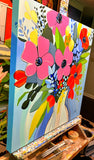 Original art for sale at UGallery.com | Celebrate Life by John Jaster | $1,100 | acrylic painting | 24' h x 24' w | thumbnail 2
