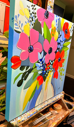 Celebrate Life by John Jaster |  Side View of Artwork 