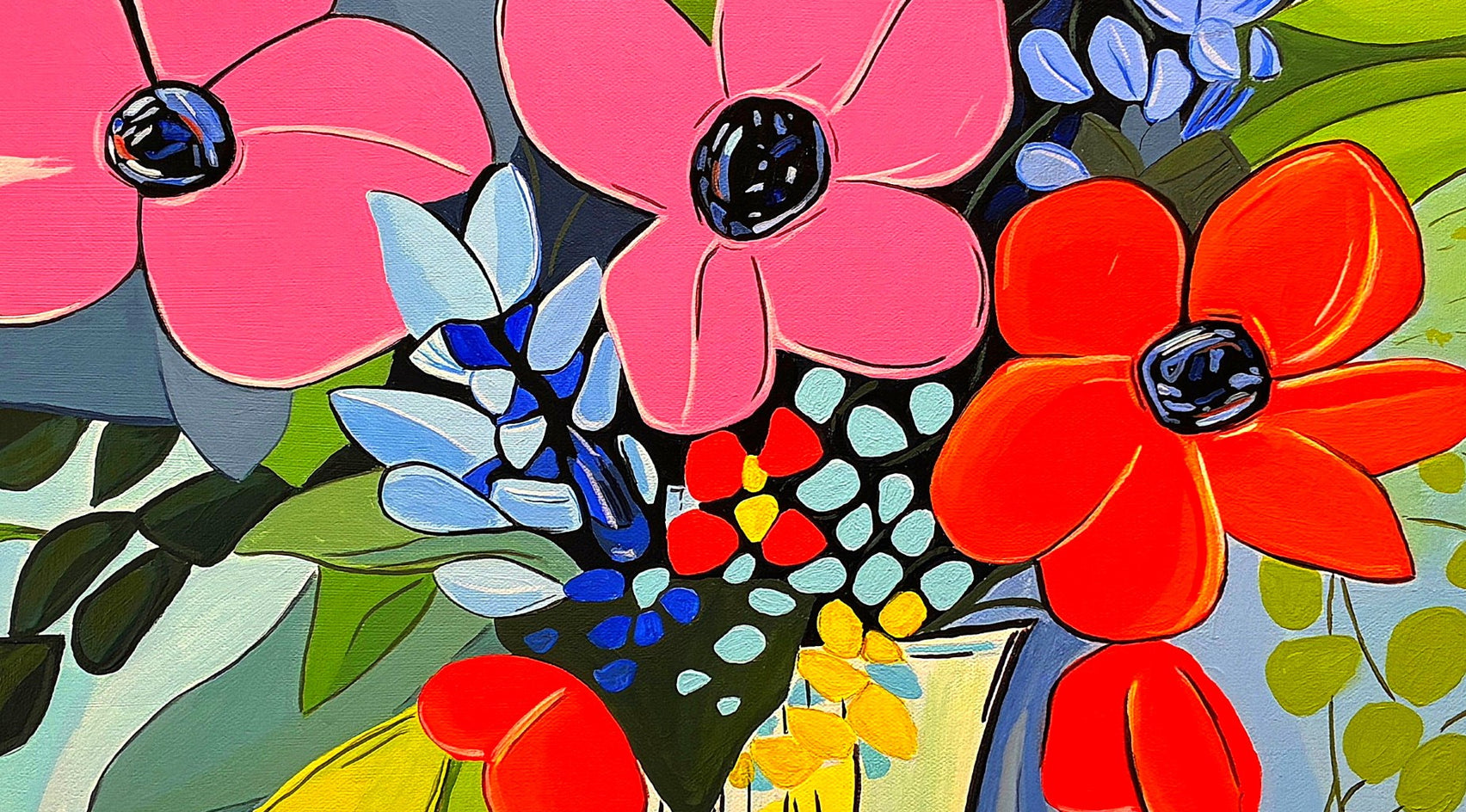 Celebrate Life by John Jaster |  Closeup View of Artwork 
