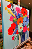 Original art for sale at UGallery.com | Celebrate the Day by John Jaster | $1,100 | acrylic painting | 24' h x 24' w | thumbnail 2