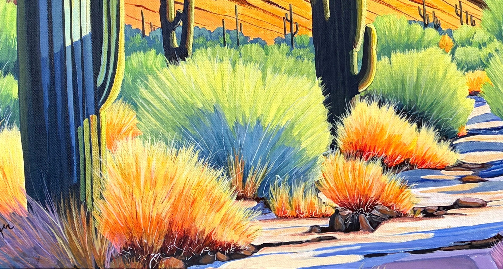 Desert Drama by John Jaster |  Closeup View of Artwork 