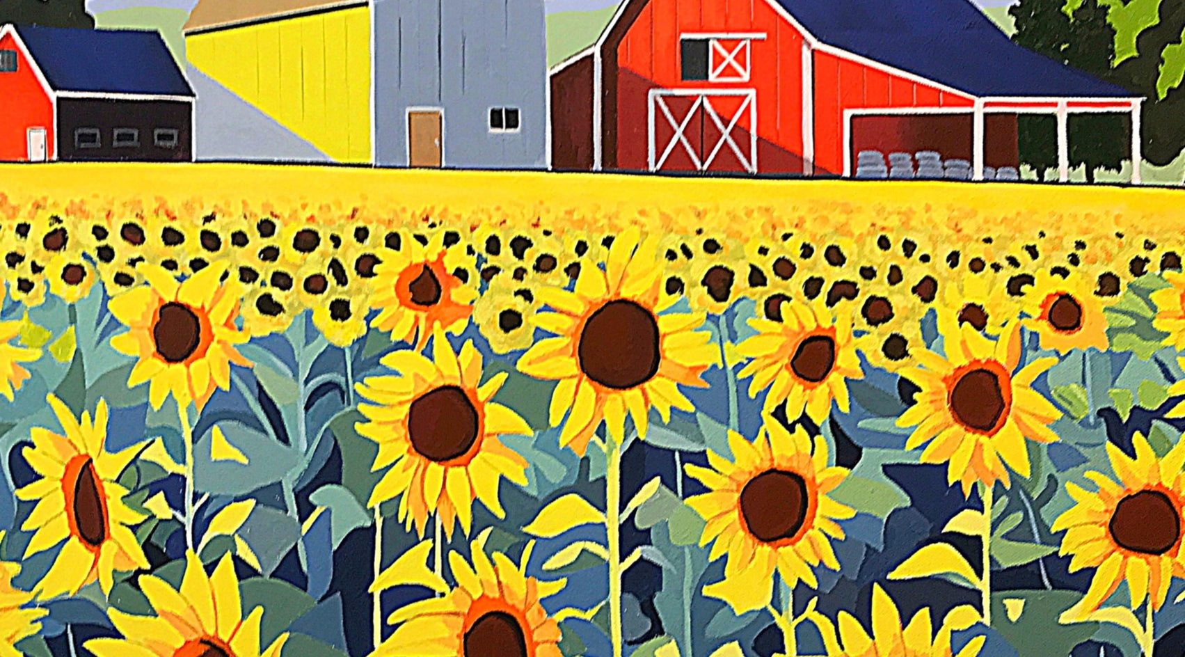Farming the Sun by John Jaster |  Closeup View of Artwork 