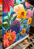 Original art for sale at UGallery.com | Flower Power by John Jaster | $1,100 | acrylic painting | 24' h x 24' w | thumbnail 2