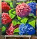 Original art for sale at UGallery.com | Hydrangeas In Bloom by John Jaster | $1,300 | acrylic painting | 30' h x 30' w | thumbnail 3