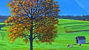 Original art for sale at UGallery.com | Mountain Meadows by John Jaster | $1,200 | acrylic painting | 18' h x 36' w | thumbnail 4