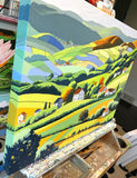 Original art for sale at UGallery.com | Over Hill and Dale by John Jaster | $900 | acrylic painting | 18' h x 24' w | thumbnail 2