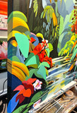 Original art for sale at UGallery.com | Rainforest Rhapsody by John Jaster | $1,300 | acrylic painting | 30' h x 30' w | thumbnail 2