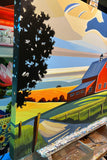 Original art for sale at UGallery.com | Red Barn Through the Shadows by John Jaster | $1,300 | acrylic painting | 24' h x 36' w | thumbnail 2