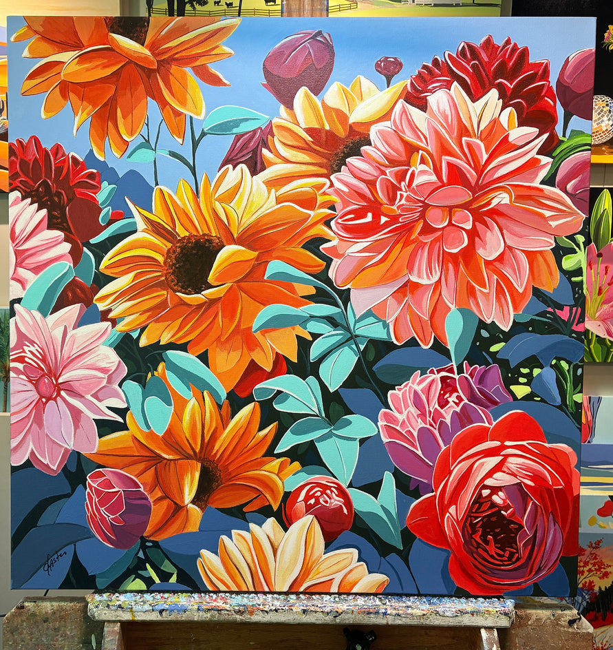 Summer Bloom by John Jaster |  Context View of Artwork 