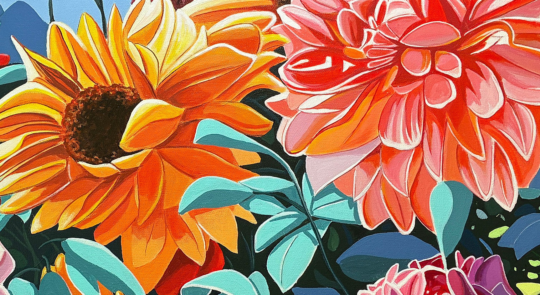 Summer Bloom by John Jaster |  Closeup View of Artwork 