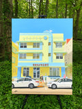 Original art for sale at UGallery.com | The Crescent by John Jaster | $1,175 | acrylic painting | 30' h x 24' w | thumbnail 3