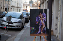 Original art for sale at UGallery.com | Ninon Interior by John Kelly | $2,950 | oil painting | 28.75' h x 19.75' w | thumbnail 3