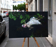 Original art for sale at UGallery.com | Ophelia II by John Kelly | $3,500 | oil painting | 24' h x 36' w | thumbnail 3