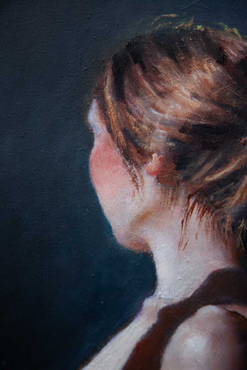 Portrait of a Lady by John Kelly |   Closeup View of Artwork 