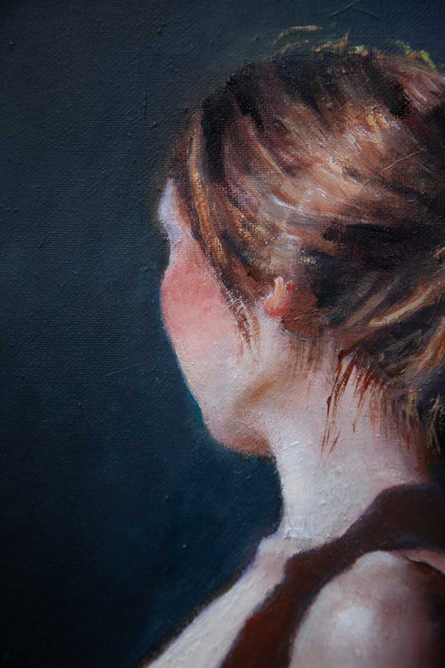 Portrait of a Lady by John Kelly |  Closeup View of Artwork 