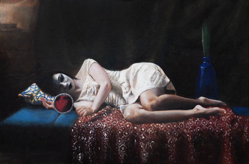 絵画 Mirror_Oil No.1 Orig_john-kelly-oil-painting-