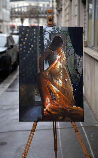 Study in Red and Gold by John Kelly |  Context View of Artwork 