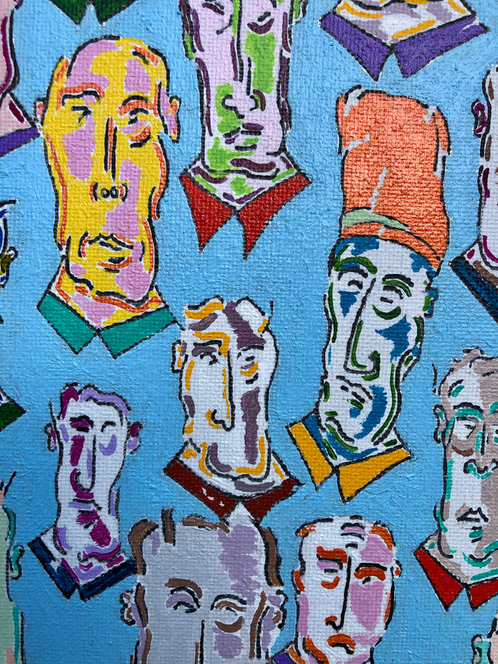 All the Kin Folk by John McCabe |  Closeup View of Artwork 