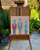 Original art for sale at UGallery.com | Electrical Audio Trio by John McCabe | $500 | acrylic painting | 12' h x 12' w | thumbnail 3