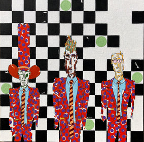 Original art for sale at UGallery.com | Rehearsal Dinner by John McCabe | $450 | acrylic painting | 12' h x 12' w