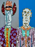 Original art for sale at UGallery.com | The Band's All Here by John McCabe | $500 | acrylic painting | 12' h x 12' w | thumbnail 4