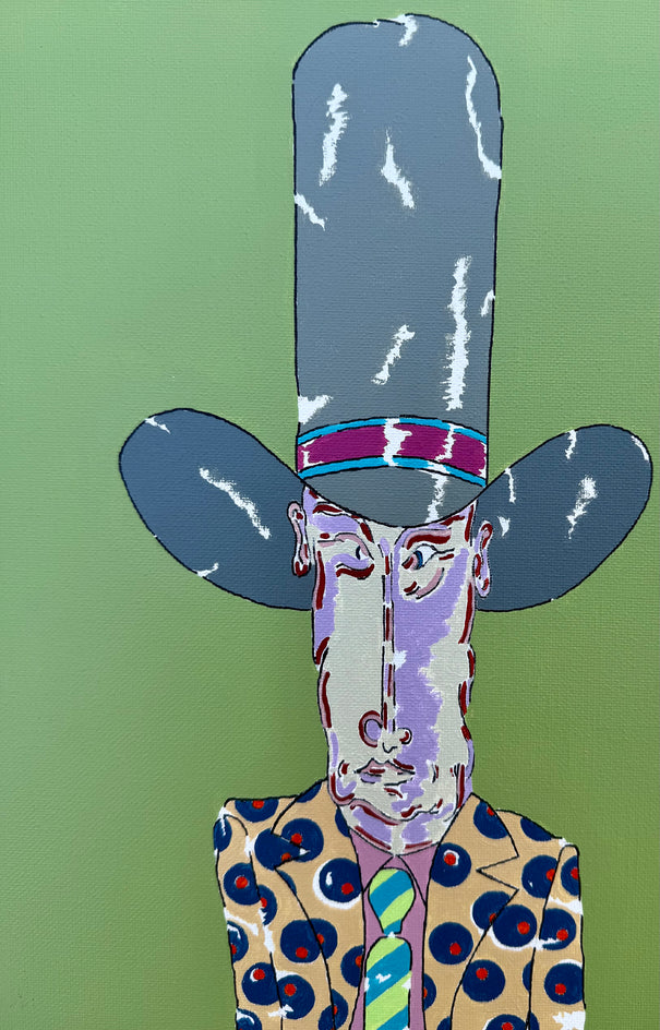 Wait Right Here by John McCabe |  Closeup View of Artwork 